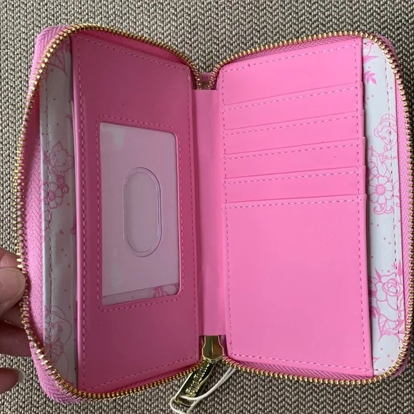 FINAL PRICE! Loungefly Disney Princess Tattoo AOP Zip Around Wallet - Picture 9 of 15